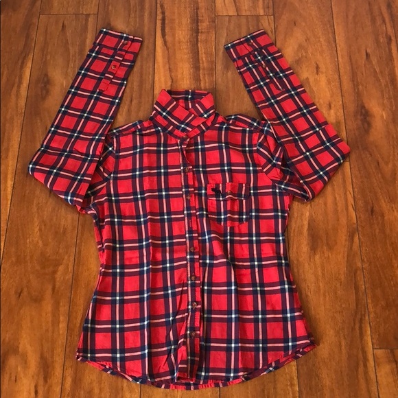 abercrombie kids Other - abercrombie plaid button down shirt/size: XL(girl)